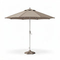 Parasol met verstelbare steel en beige doek 200 x 200 x 250 cm